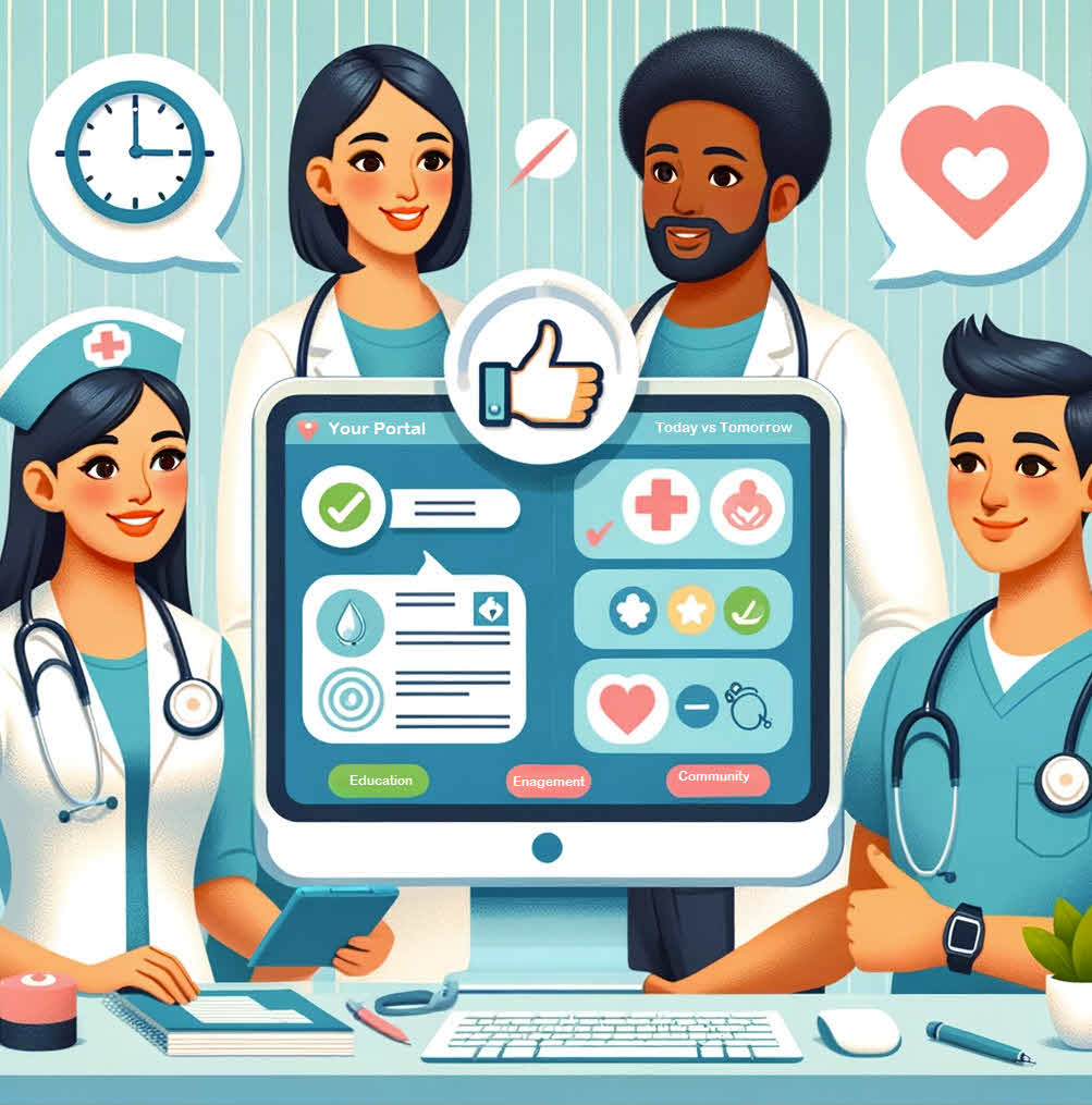 People talking image